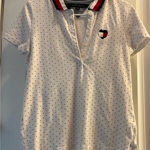 Tommy Hilfiger Blue and White Collar Detail